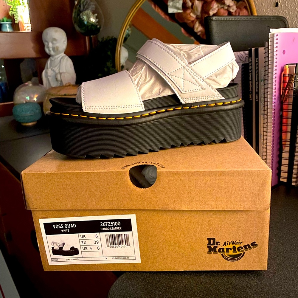 Doc Martens Voss Platform Sandals leather size 8